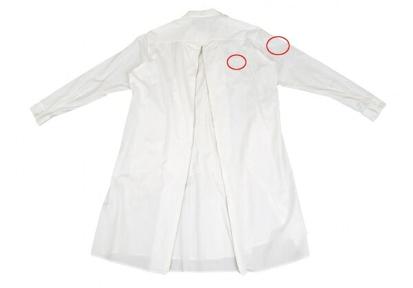 Yohji Yamamoto PH Back Zip Layered Cotton Shirt White Size 2