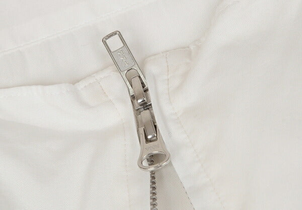 Yohji Yamamoto PH Back Zip Layered Cotton Shirt White Size 2