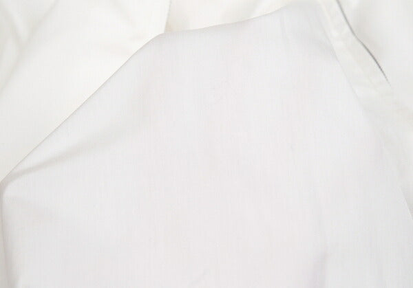 Yohji Yamamoto PH Back Zip Layered Cotton Shirt White Size 2