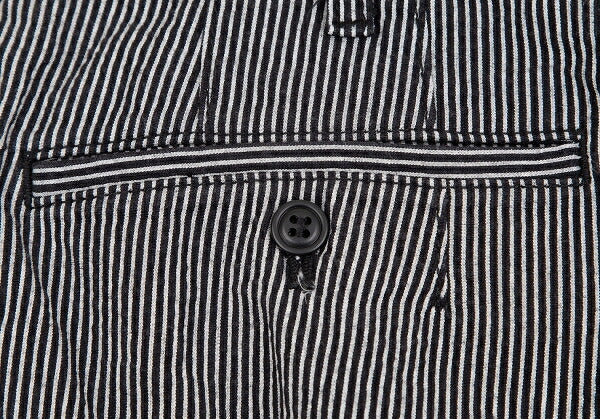 COMME des GARCONS HOMME DEUX Seersucker Pants Black Size M