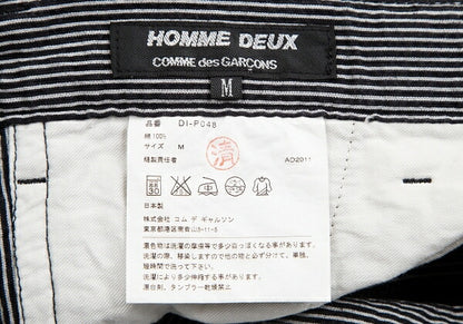 COMME des GARCONS HOMME DEUX Seersucker Pants Black Size M