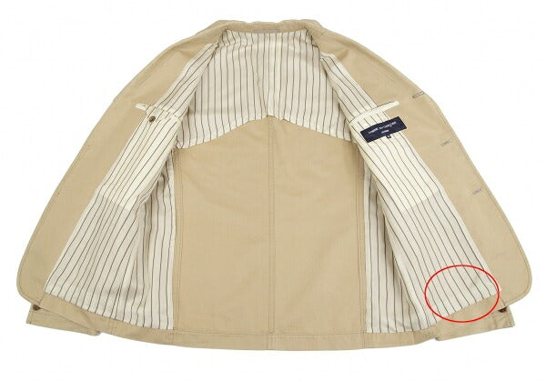 COMME des GARCONS HOMME Cotton Linen 3B Jacket Beige Size M