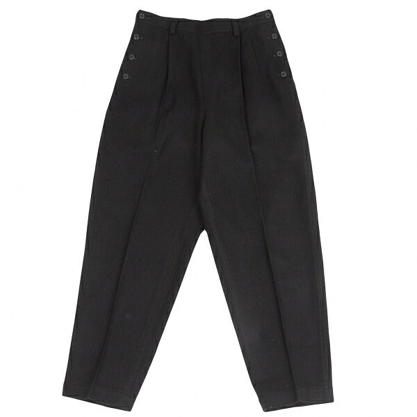 COMME des GARCONS Wool Nylon Side Button Pants Black Size M