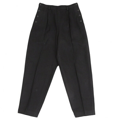 COMME des GARCONS Wool Nylon Side Button Pants Black Size M