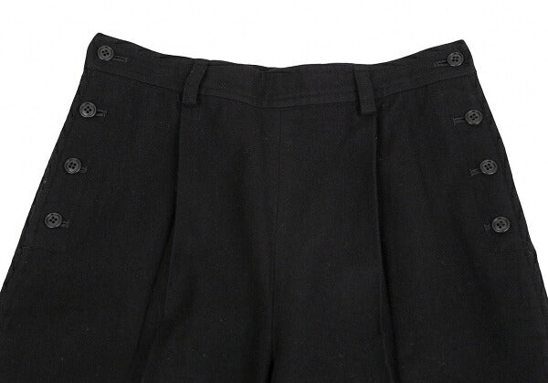 COMME des GARCONS Wool Nylon Side Button Pants Black Size M