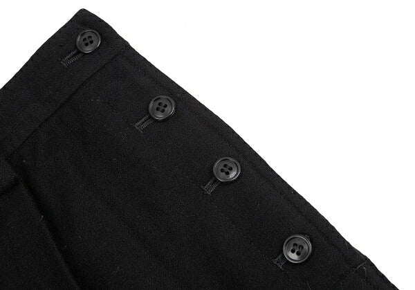 COMME des GARCONS Wool Nylon Side Button Pants Black Size M