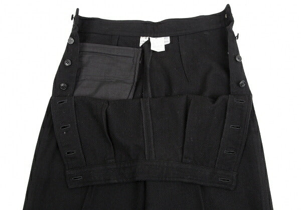 COMME des GARCONS Wool Nylon Side Button Pants Black Size M