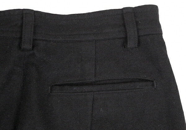 COMME des GARCONS Wool Nylon Side Button Pants Black Size M