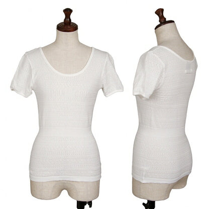 Jean Paul GAULTIER FEMME Cotton Logo T-Shirt White Size M