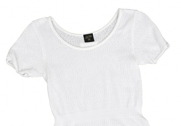 Jean Paul GAULTIER FEMME Cotton Logo T-Shirt White Size M