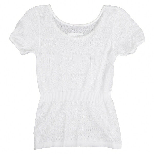 Jean Paul GAULTIER FEMME Cotton Logo T-Shirt White Size M