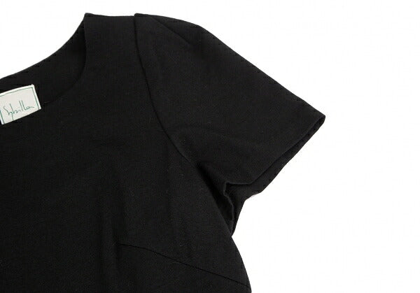 Sybilla Check Panel Short Sleeve Dress Black Size L