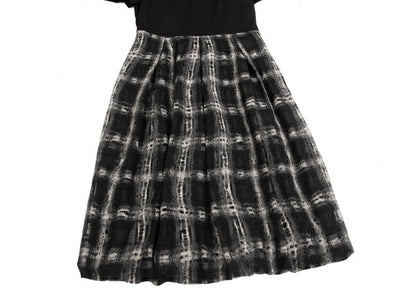 Sybilla Check Panel Short Sleeve Dress Black Size L