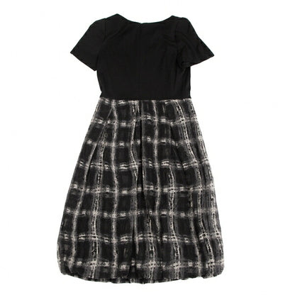 Sybilla Check Panel Short Sleeve Dress Black Size L