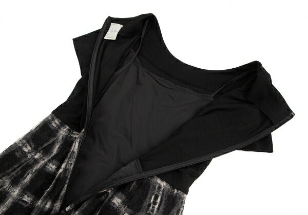 Sybilla Check Panel Short Sleeve Dress Black Size L