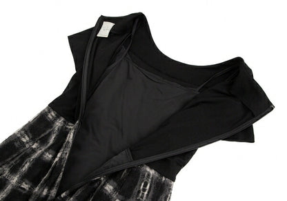 Sybilla Check Panel Short Sleeve Dress Black Size L