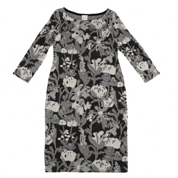 Sybilla Wool Mohair Blend Botanical Dress Black Size M