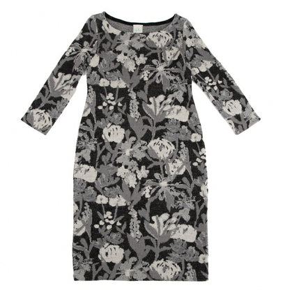 Sybilla Wool Mohair Blend Botanical Dress Black Size M