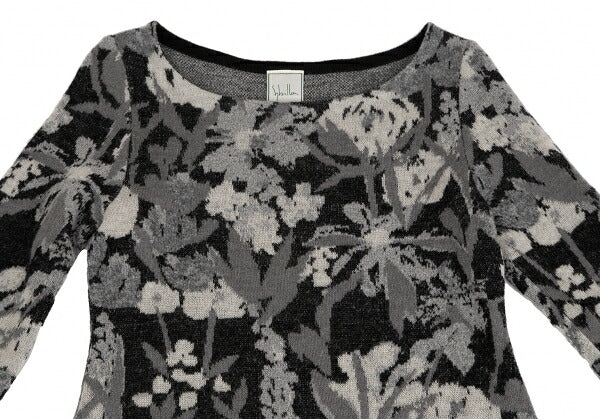 Sybilla Wool Mohair Blend Botanical Dress Black Size M
