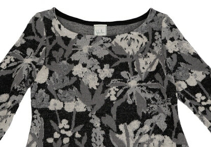 Sybilla Wool Mohair Blend Botanical Dress Black Size M
