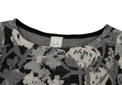 Sybilla Wool Mohair Blend Botanical Dress Black Size M