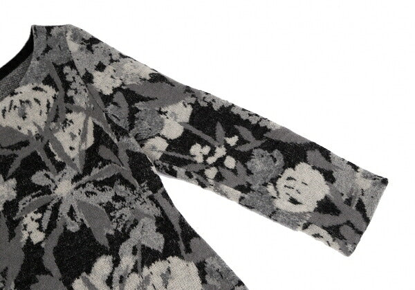 Sybilla Wool Mohair Blend Botanical Dress Black Size M