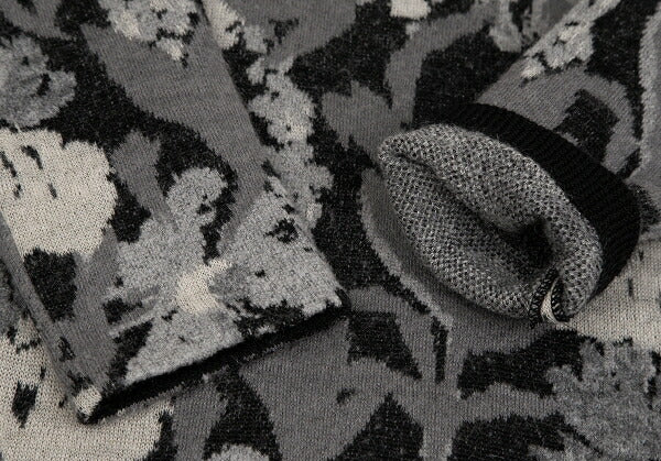 Sybilla Wool Mohair Blend Botanical Dress Black Size M