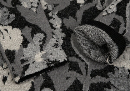 Sybilla Wool Mohair Blend Botanical Dress Black Size M