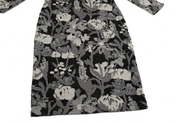 Sybilla Wool Mohair Blend Botanical Dress Black Size M