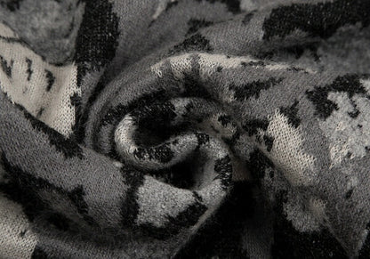 Sybilla Wool Mohair Blend Botanical Dress Black Size M
