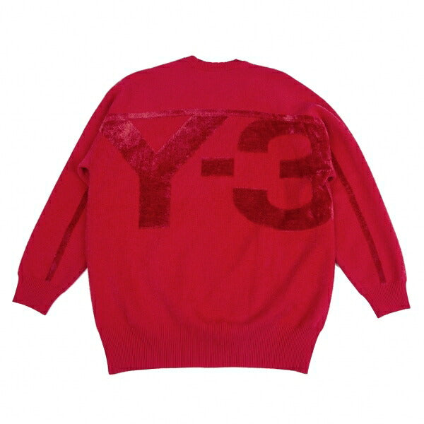 Y-3 Classic Velour Knit Sweater Red Size M