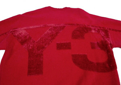 Y-3 Classic Velour Knit Sweater Red Size M