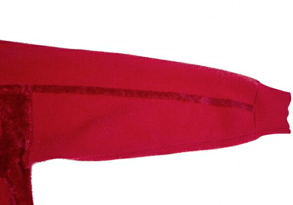 Y-3 Classic Velour Knit Sweater Red Size M