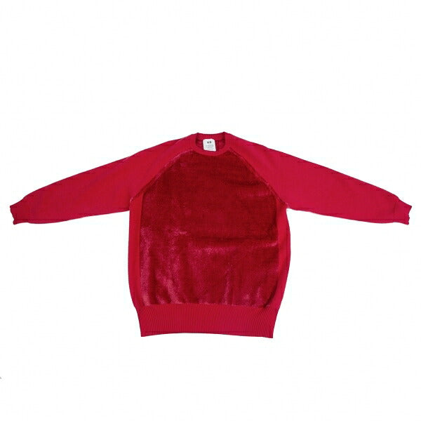 Y-3 Classic Velour Knit Sweater Red Size M