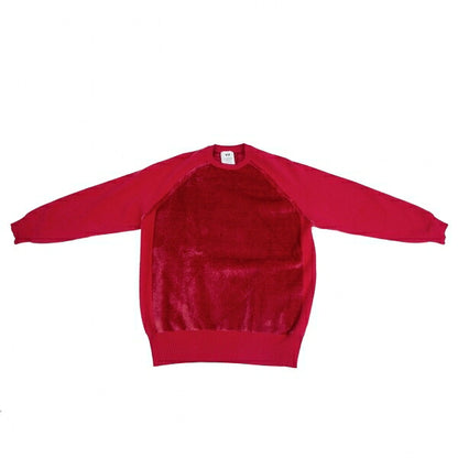 Y-3 Classic Velour Knit Sweater Red Size M