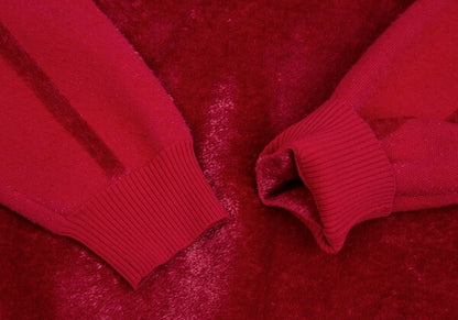 Y-3 Classic Velour Knit Sweater Red Size M