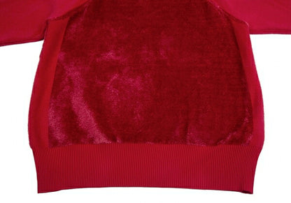 Y-3 Classic Velour Knit Sweater Red Size M