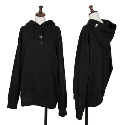 Y's x NEW ERA 21AW Logo Embroidered Hoodie Black Size 4