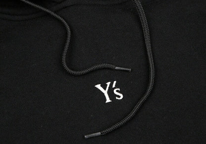 Y's x NEW ERA 21AW Logo Embroidered Hoodie Black Size 4