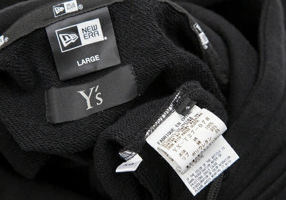 Y's x NEW ERA 21AW Logo Embroidered Hoodie Black Size 4
