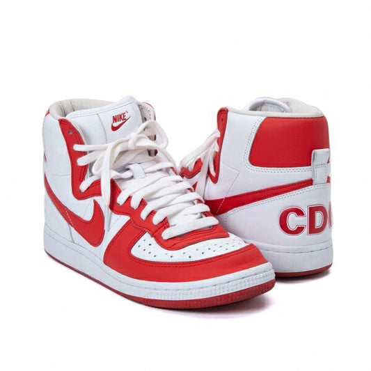 NIKE x COMME des GARCONS HOMME PLUS x White Red Sneakers Size UK6 (24.5cm)