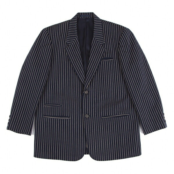 Y's for men Wool Stripe Jacket Navy White Size S