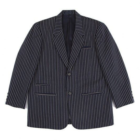 Y's for men Wool Stripe Jacket Navy White Size S