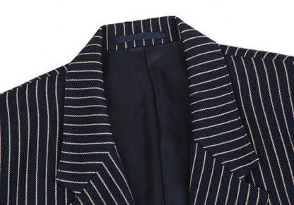 Y's for men Wool Stripe Jacket Navy White Size S