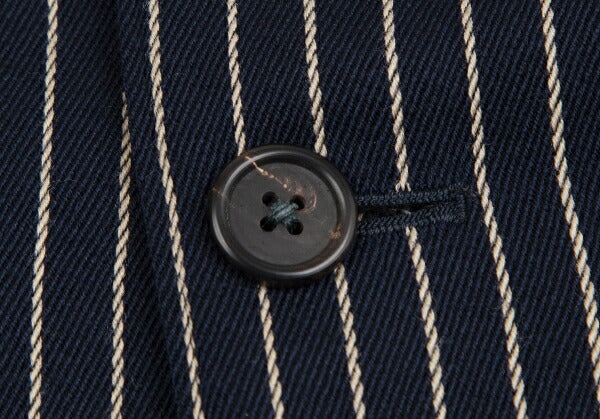 Y's for men Wool Stripe Jacket Navy White Size S