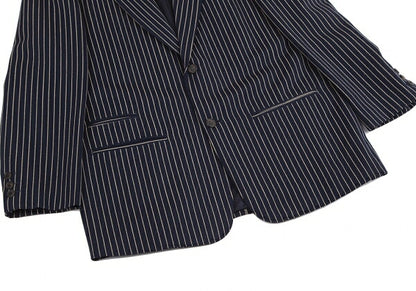 Y's for men Wool Stripe Jacket Navy White Size S