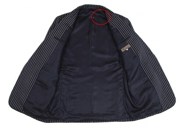 Y's for men Wool Stripe Jacket Navy White Size S