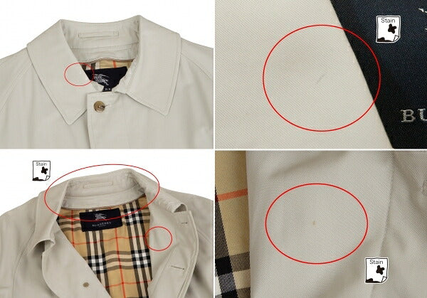 BURBERRY LONDON Balmacaan Coat Beige Size M