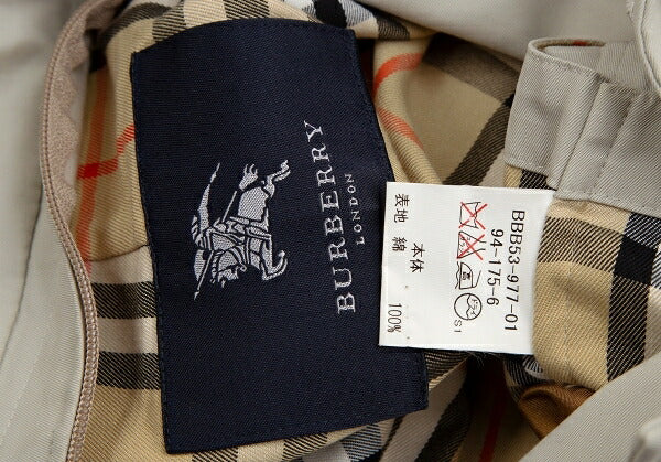 BURBERRY LONDON Balmacaan Coat Beige Size M