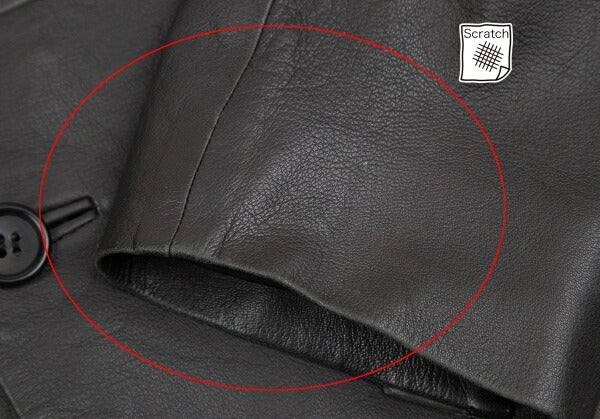 ISSEY MIYAKE MEN Lamb Leather Band Jacket Black Size 4